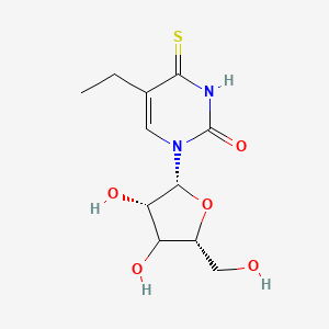 1-[(2R,3S,5R)-3,4-dihydroxy-5-(hydroxymethyl)oxolan-2-yl]-5-ethyl-4-sulfanylidenepyrimidin-2-one