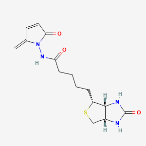 molecular formula C15H20N4O3S B12406927 L-Biotin-NH-5MP 