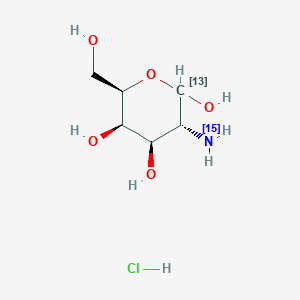 D(+)-Galactosamine-13C,15N (hydrochloride)