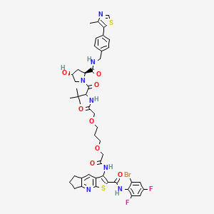 molecular formula C46H50BrF2N7O8S2 B12406943 DA-Protac 