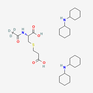 N-Acetyl-S-(2-carboxyethyl)-L-cysteine-d3 (bis(dicyclohexylamine))