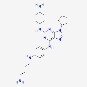 molecular formula C26H39N9 B12406971 Pdgfr|A/flt3-itd-IN-3 