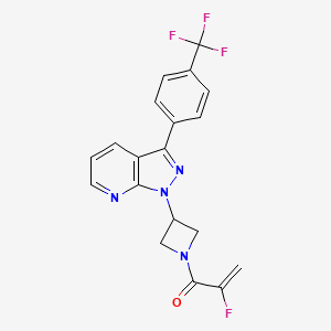 molecular formula C19H14F4N4O B12407007 YAP/TAZ inhibitor-2 