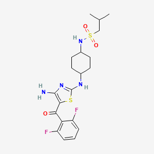 molecular formula C20H26F2N4O3S2 B12407012 Crk12-IN-1 