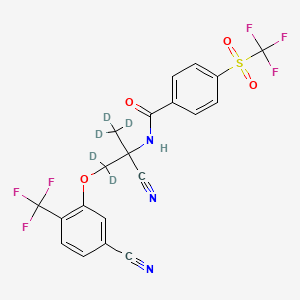 molecular formula C20H13F6N3O4S B12407035 (Rac)-Monepantel sulfone-d5 