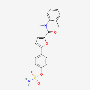 molecular formula C19H18N2O5S B12407038 Steroid sulfatase/17|A-HSD1-IN-1 