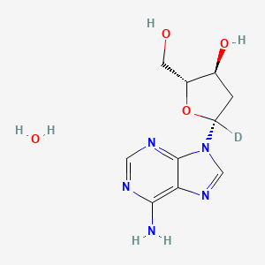 molecular formula C10H15N5O4 B12407046 2'-Deoxyadenosine-d1 (monohydrate) 