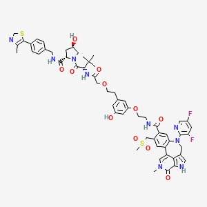 molecular formula C57H61F2N9O11S2 B12407063 PROTAC BRD4 Degrader-14 