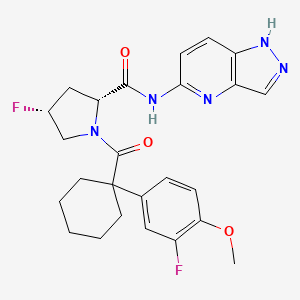 molecular formula C25H27F2N5O3 B12407084 Ep300/CREBBP-IN-8 