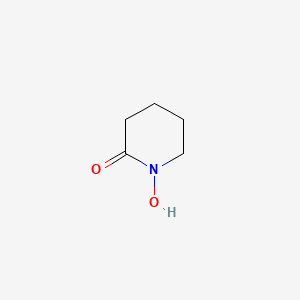 molecular formula C5H9NO2 B1240710 2-哌啶酮，1-羟基- CAS No. 26546-87-2