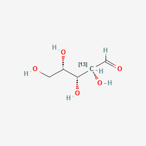 molecular formula C5H10O5 B12407136 L-(+)-Lyxose-13C 