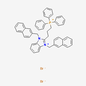 molecular formula C50H43Br2N2P B12407147 Anticancer agent 52 