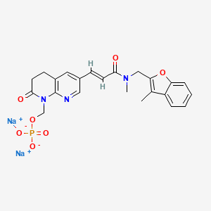 molecular formula C23H22N3Na2O7P B12407174 Afabicin (disodium) 