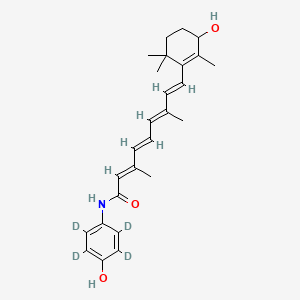 molecular formula C26H33NO3 B12407198 3-Hydroxy Fenretinide-d4 