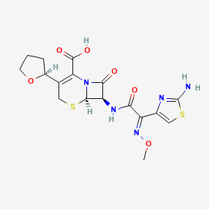 molecular formula C17H19N5O6S2 B1240728 Cefobecin 