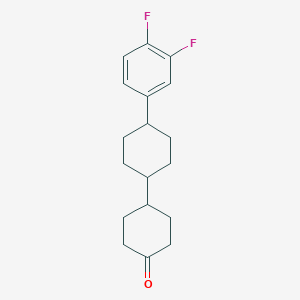B124073 trans-4'-(3,4-Difluorophenyl)-[1,1'-bi(cyclohexan)]-4-one CAS No. 147622-85-3