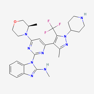 molecular formula C27H32F3N9O B12407303 Atr-IN-5 