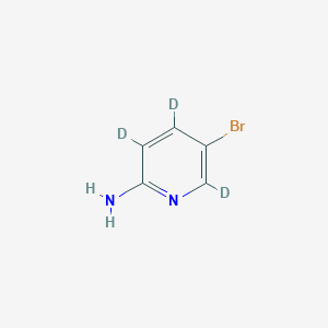 molecular formula C5H5BrN2 B12407321 2-Amino-5-bromopyridine-d3 