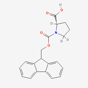 molecular formula C20H19NO4 B12407347 Fmoc-Pro-OH-d3 