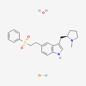 molecular formula C22H29BrN2O3S B1240737 氢溴酸厄立曲坦一水合物 CAS No. 273211-28-2
