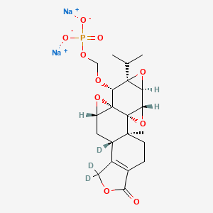 molecular formula C21H25Na2O10P B12407428 Minnelide-d3 