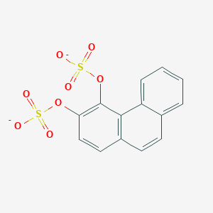 molecular formula C14H8O8S2-2 B1240743 3,4-Phenanthrenediyl bissulfate 