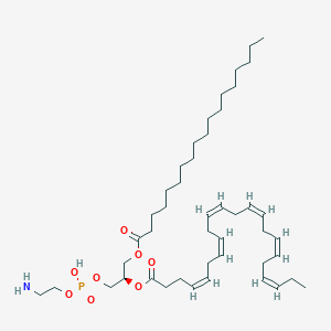 molecular formula C45H78NO8P B1240744 1-十八烷酰-2-(4Z,7Z,10Z,13Z,16Z,19Z-二十二碳六烯酰)-sn-甘油-3-磷酸乙醇胺 