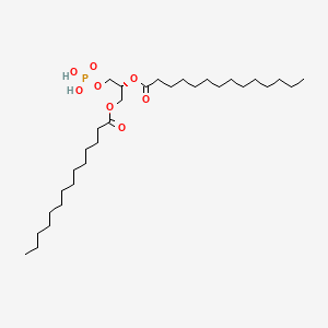 molecular formula C31H61O8P B1240745 1,2-Dimyristoyl-sn-glycero-3-phosphatidic acid sodium salt 