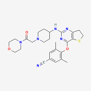 molecular formula C26H32N6O3S B12407477 HIV-1 inhibitor-28 