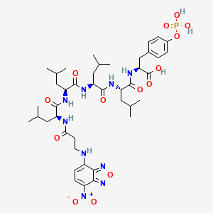 molecular formula C42H62N9O14P B12407479 NBD-LLLLpY 