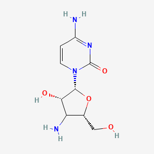 molecular formula C9H14N4O4 B12407485 4-amino-1-[(2R,3S,5S)-4-amino-3-hydroxy-5-(hydroxymethyl)oxolan-2-yl]pyrimidin-2-one 