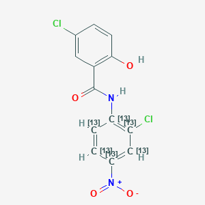 molecular formula C13H8Cl2N2O4 B12407487 Niclosamide-13C6 