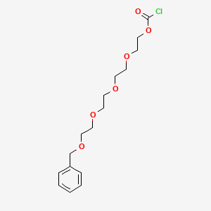 molecular formula C16H23ClO6 B12407489 Benzyl-PEG4-acyl chloride 