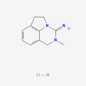 molecular formula C11H14ClN3 B12407493 10-methyl-1,10-diazatricyclo[6.3.1.04,12]dodeca-4(12),5,7-trien-11-imine;hydrochloride 