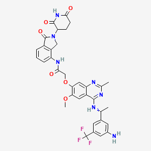 molecular formula C34H32F3N7O6 B12407494 PROTAC SOS1 degrader-3 