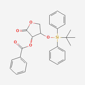 molecular formula C27H28O5Si B12407504 2-O-Benzoyl-3-O-t-butyldiphenylsilyl-L-threono lactone 