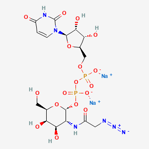 molecular formula C17H24N6Na2O17P2 B12407520 UDP-GalNAz (disodium) 