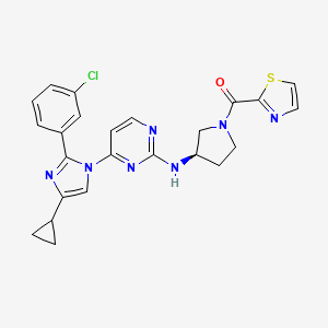 molecular formula C24H22ClN7OS B12407547 PfPKG-IN-1 