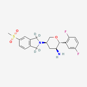 (2R,3S,5R)-2-(2,5-difluorophenyl)-5-(1,1,3,3-tetradeuterio-5-methylsulfonylisoindol-2-yl)oxan-3-amine