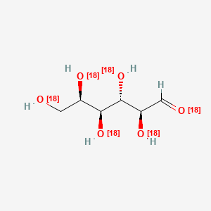 molecular formula C6H12O6 B12407579 D-talose-18O6 