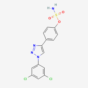 molecular formula C14H10Cl2N4O3S B12407585 Steroid sulfatase-IN-1 