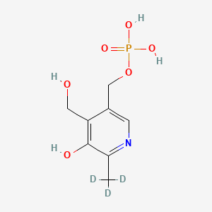 molecular formula C8H12NO6P B12407593 Pyridoxol 5'-phosphate-d3 