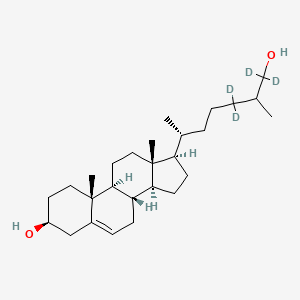 molecular formula C27H46O2 B12407602 (25RS)-26-Hydroxycholesterol-d4 