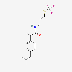 molecular formula C17H24F3NOSe B12407612 Anticancer agent 63 