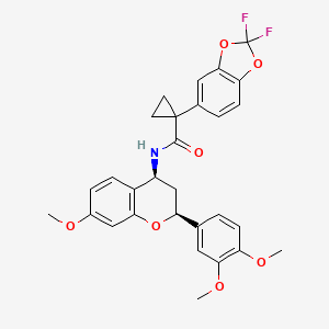 molecular formula C29H27F2NO7 B12407627 CFTR corrector 8 