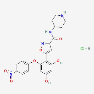 molecular formula C21H21ClN4O7 B12407635 Hsp90-IN-17 hydrochloride 