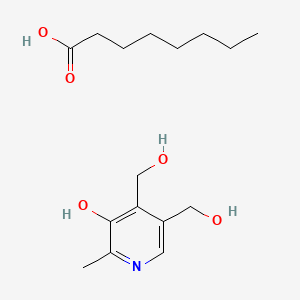 molecular formula C16H27NO5 B12407670 4,5-Bis(hydroxymethyl)-2-methylpyridin-3-ol;octanoic acid 