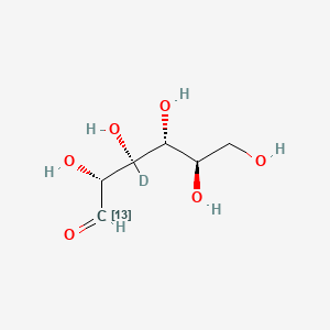 molecular formula C6H12O6 B12407681 D-Glucose-13C,d1-2 