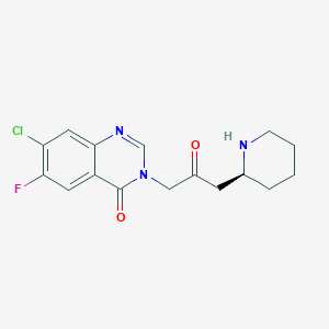 molecular formula C16H17ClFN3O2 B12407714 Antibacterial agent 124 