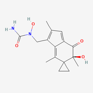 1-hydroxy-1-[[(5'S)-5'-hydroxy-2',5',7'-trimethyl-4'-oxospiro[cyclopropane-1,6'-indene]-1'-yl]methyl]urea